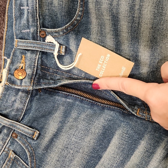 Light wash Madewell "the perfect jean" eco collection jean shorts size 29, NWT! - Picture 11 of 14